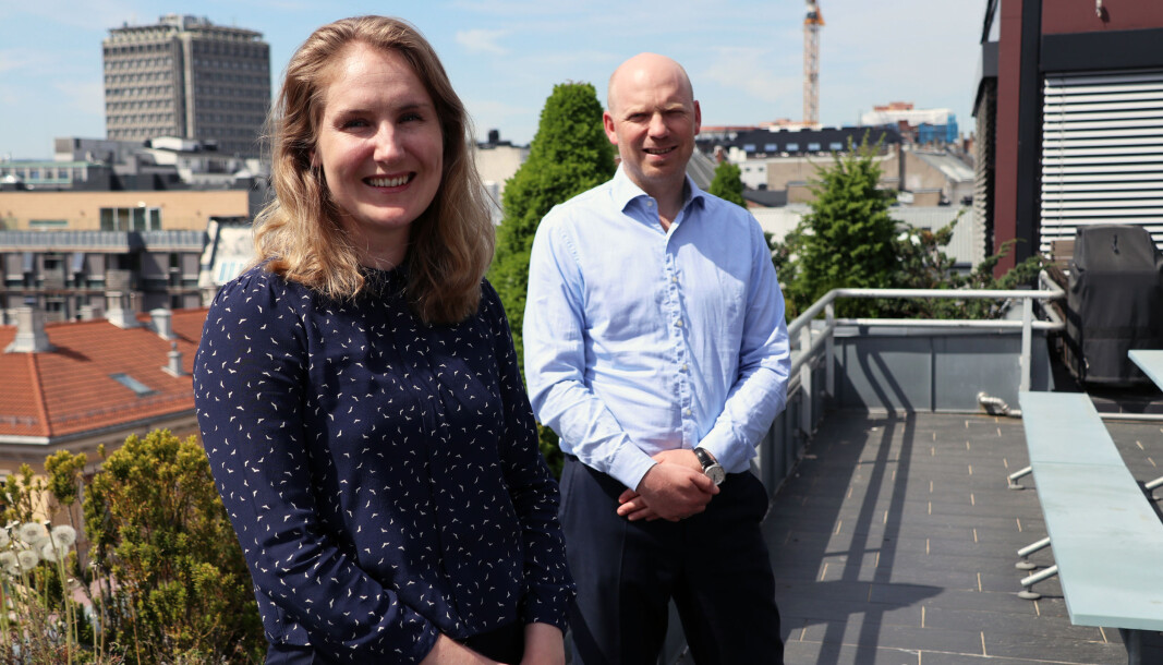 Glittertinds klimautslipp gikk betydelig ned fra 2019 til 2020, ifølge firmaets klimaregnskap. Her Dagny Ås Hovind og Aron Solheim. Glittertinds klimautslipp gikk betydelig ned fra 2019 til 2020, ifølge firmaets klimaregnskap. Her Dagny Ås Hovind og Aron Solheim.