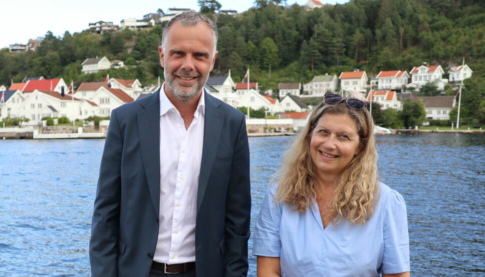 Kristian Brandt og Liv Zimmermann er partnere i Hjort og på plass under Arendalsuka.