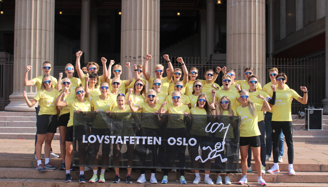 Jusstudenter i Oslo gjør seg klar for å legge ned mange kilometere i Oslos gater førstkommende lørdag. Her i forbindelse med Lovstafetten tidligere i år. Jusstudenter i Oslo gjør seg klar for å legge ned mange kilometere i Oslos gater førstkommende lørdag. Her i forbindelse med Lovstafetten tidligere i år.