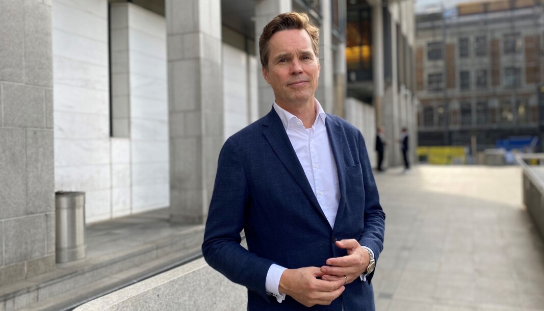 Advokat Marius Dietrichson foran Oslo tingrett. Advokat Marius Dietrichson foran Oslo tingrett.