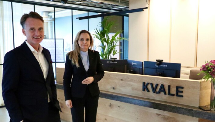 Kvales partnere i Ålesund, Henrik Grung og Monica Sperre. Kvales partnere i Ålesund, Henrik Grung og Monica Sperre.