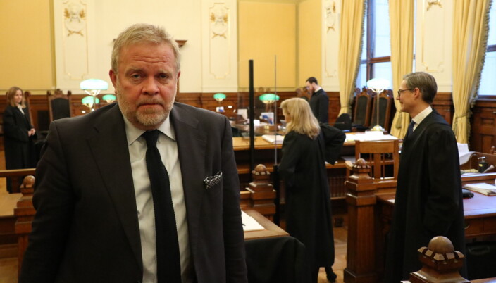 Advokatforeningens leder Jon Wessel-Aas var på tilskuerbenken i Høyesterett tirsdag. Advokatforeningens leder Jon Wessel-Aas var på tilskuerbenken i Høyesterett tirsdag.