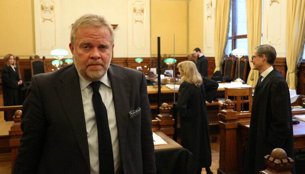 Advokatforeningens leder Jon Wessel-Aas var til stede da saken ble behandlet i Høyesterett. Advokatforeningens leder Jon Wessel-Aas var til stede da saken ble behandlet i Høyesterett.