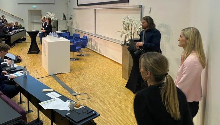 Justisminister Emilie Enger Mehl åpnet EØS-seminaret.