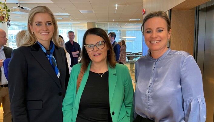 Her er Emilie Mehl sammen med hovedstyrets nestleder Trude Marie Wold og hovedstyremedlem Cecilie Nakstad. Her er Emilie Mehl sammen med hovedstyrets nestleder Trude Marie Wold og hovedstyremedlem Cecilie Nakstad.