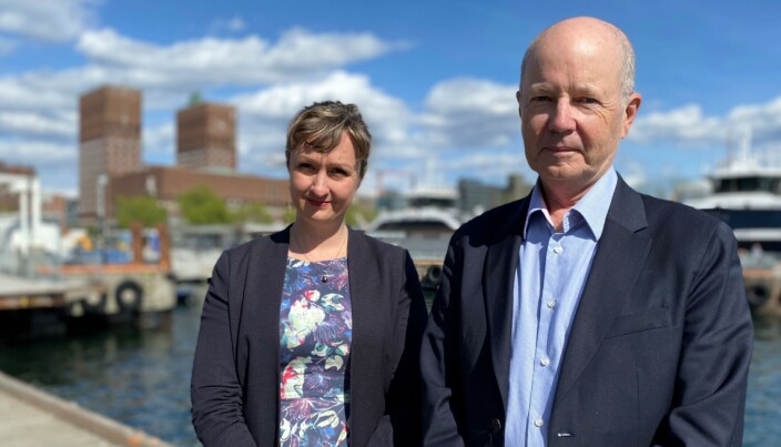 Sophie Marjanac og James Thornton på Aker Brygge i Oslo. Sophie Marjanac og James Thornton på Aker Brygge i Oslo.