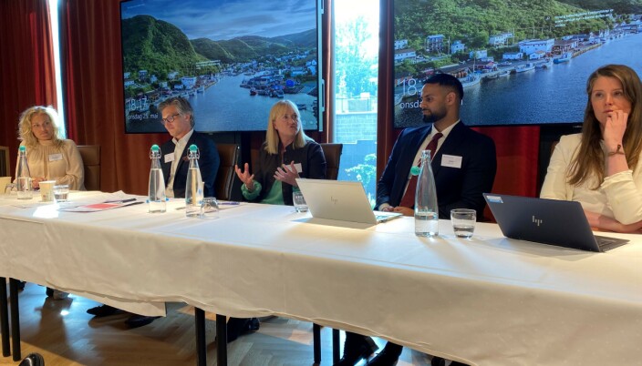 I panelet, fra venstre: Kristine Kotte Eriksen, Bjørn-Erik Thon, Helga Aune, Haroon Malik og Heidi Jorkjend. I panelet, fra venstre: Kristine Kotte Eriksen, Bjørn-Erik Thon, Helga Aune, Haroon Malik og Heidi Jorkjend.