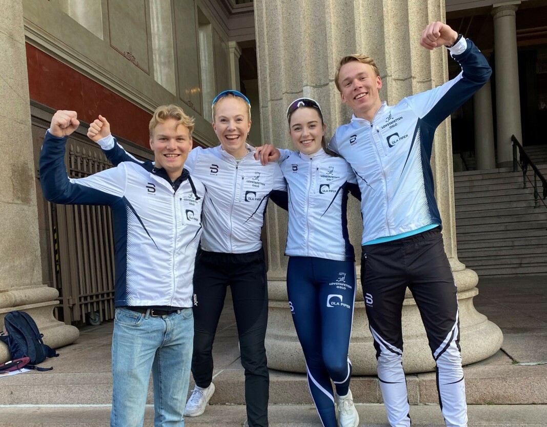 Jonas Kolderup Lund, Elisabeth Hofgaard Thorstensen, Karoline Grønnerud og Herman Kleivi er med i arrangementskomiteen for Oslo, og håpet på seier for sitt lag. Jonas Kolderup Lund, Elisabeth Hofgaard Thorstensen, Karoline Grønnerud og Herman Kleivi er med i arrangementskomiteen for Oslo, og håpet på seier for sitt lag.