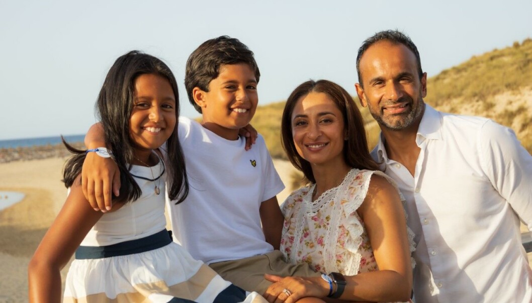 Uzma og familien. Uzma og familien.