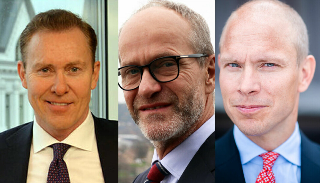 Per M. Ristvedt, Finn Bjørnstad og Sverre Tyrhaug har ulike strategier om fullmektigers startlønn.
