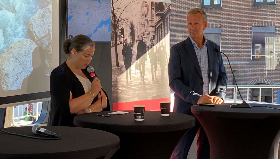 Adviokat Mari Reitzel Bjerke fra Haavind og konserndirektør for kraftforvaltning i Agder Energi, Anders Gaudestad. Adviokat Mari Reitzel Bjerke fra Haavind og konserndirektør for kraftforvaltning i Agder Energi, Anders Gaudestad.