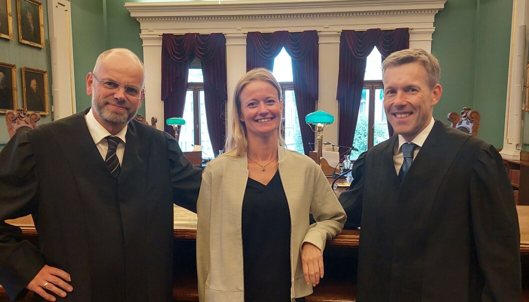 Advokat Asle Bjelland, advokat Ingrid Sande Kvålen fra Forbrukerrådet og Amund Noss. Advokat Asle Bjelland, advokat Ingrid Sande Kvålen fra Forbrukerrådet og Amund Noss.