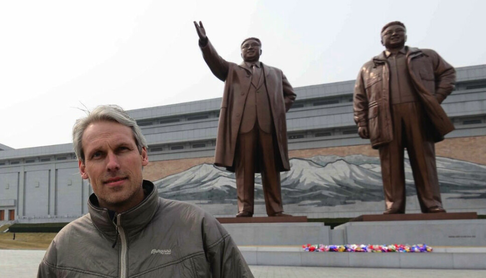 Erik Flågan i Nord-Korea.