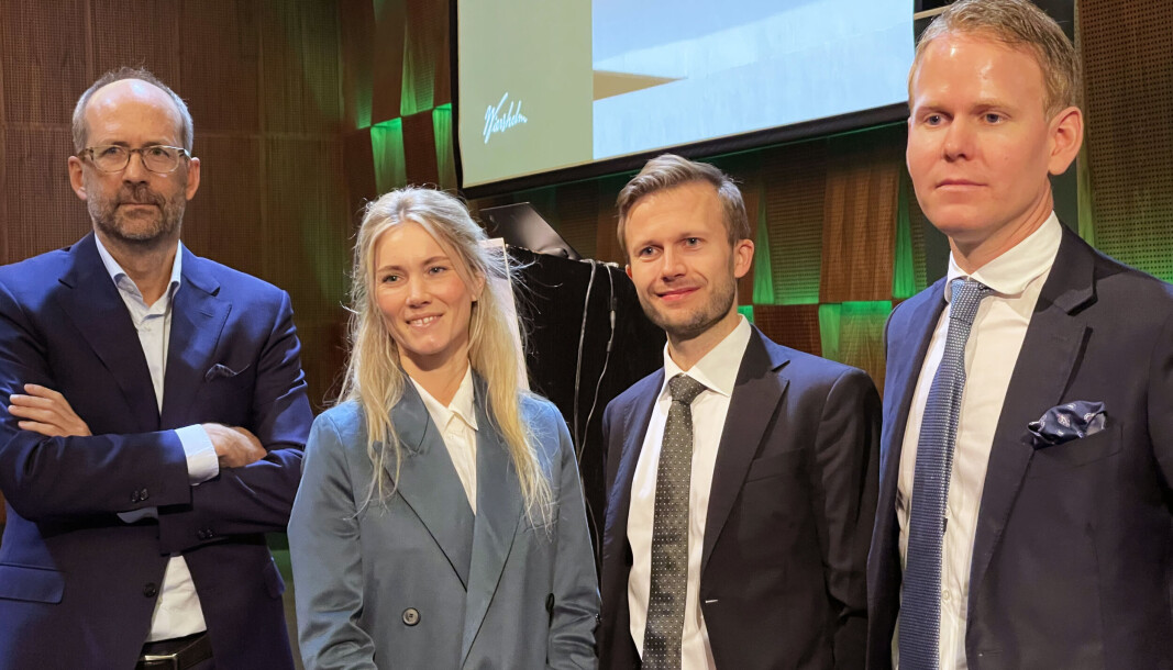 Wiersholm-advokatene Jan Fougner, Helene Bogen, Erlend Andreas Methi og Georg Abusdal Engebretsen. Wiersholm-advokatene Jan Fougner, Helene Bogen, Erlend Andreas Methi og Georg Abusdal Engebretsen.