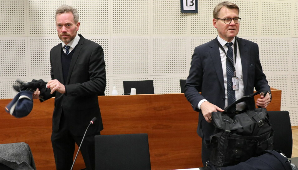 Statsadvokat Andreas Schei og statsadvokat Johan Øverberg.
