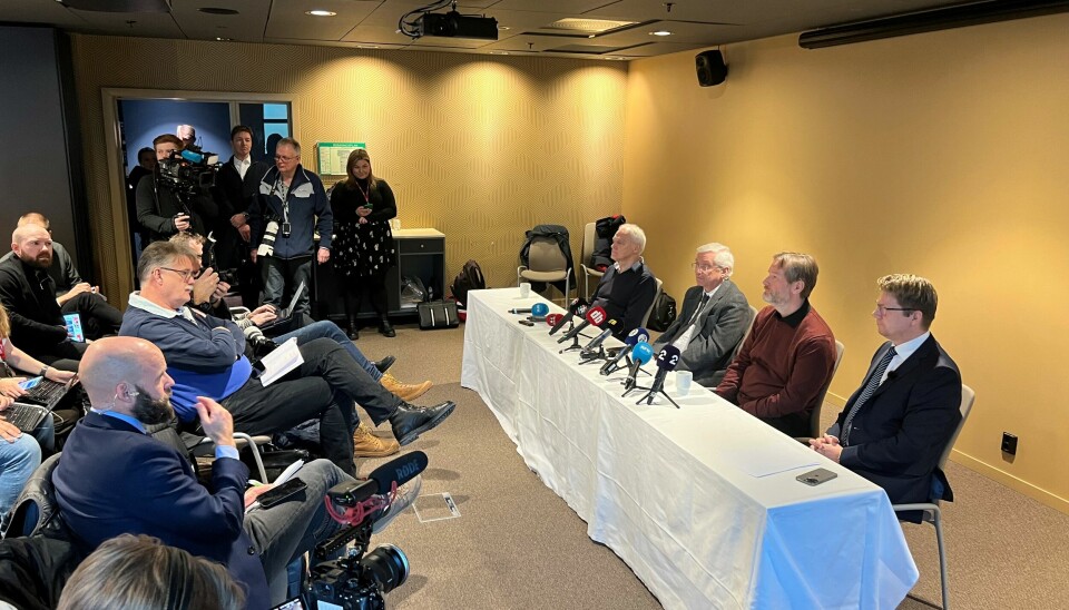 På pressekonferansen var Halvard Sivertsen, Arvid Sjødin, Mikkel Tronsrud og Bjørn André Gulstad til stede for å svare på spørsmål fra pressen.