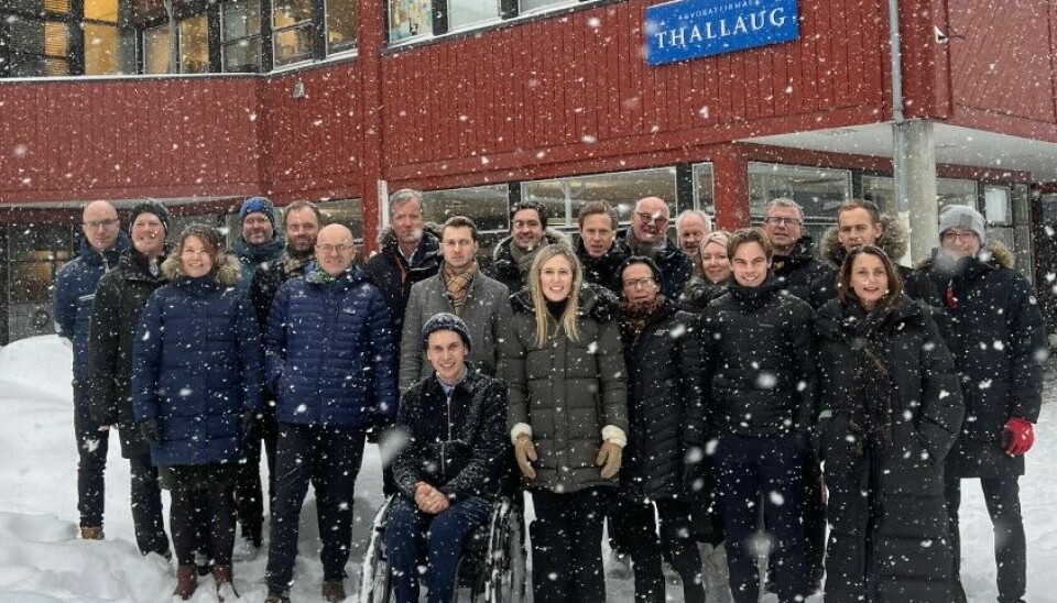 Thallaug-gjengen i snøføyka på Lillehammer.