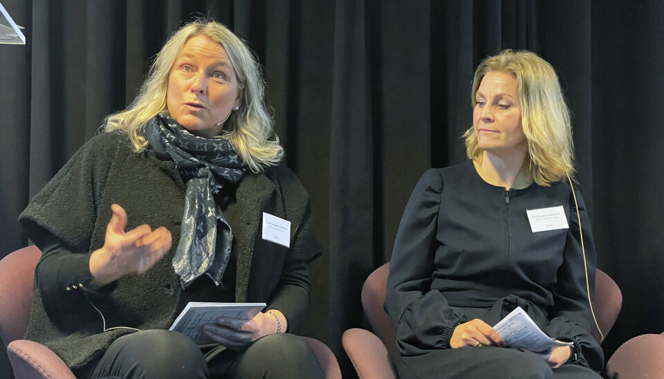 Managing partner i KPMG Law, Cathrine Bjerke Dalheim og Bulls daglig leder, Tine Wærsten.