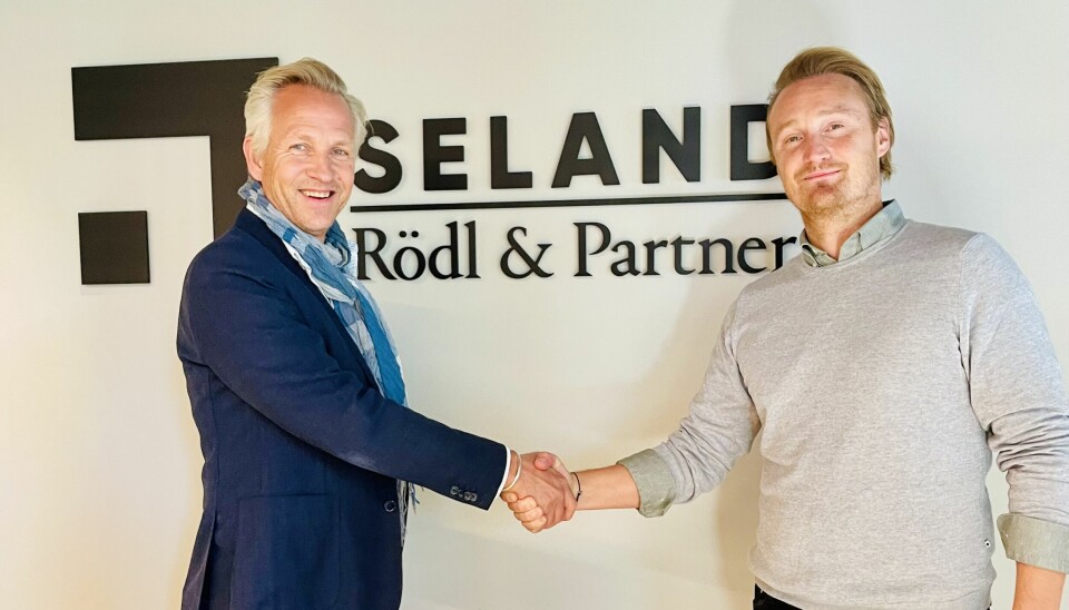 Jørgen Jynge, managing partner i Seland | Rödl & Partner, og Erik Nordenborg, Lexlys country manager for Norge.
