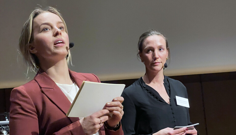 Ina Aanerud og Silje Dagsland administrerte debatten.