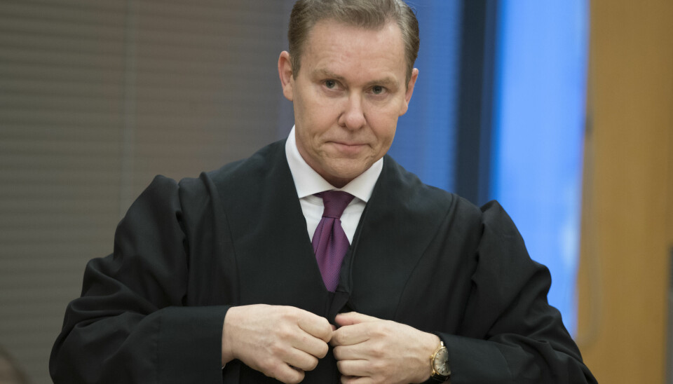 Advokat Per M. Ristvedt. Her i retten i Ølen-saken i 2020.