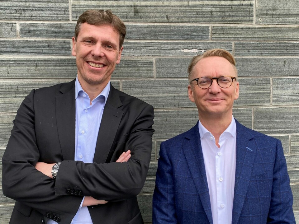 – Å arbeide i et stort og globalt firma gir mange oppsider, sier Martin Lavesen og Kjetil Haare Johansen, managing partnere for DLA Piper i Norge og Danmark.