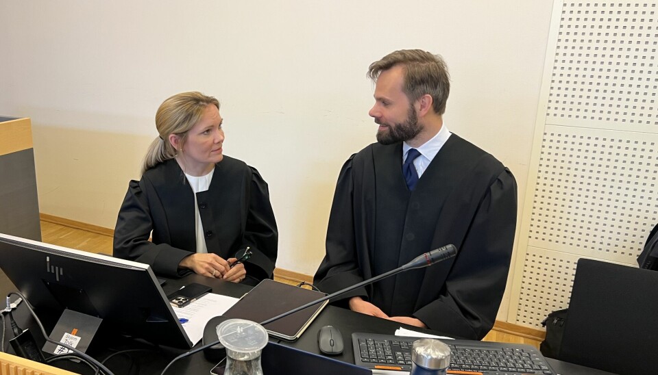 Prosessfullmektig Maria Hessen Jacobsen og rettslig medhjelper Olaf Halvorsen Rønning fra Elden Advokatfirma.