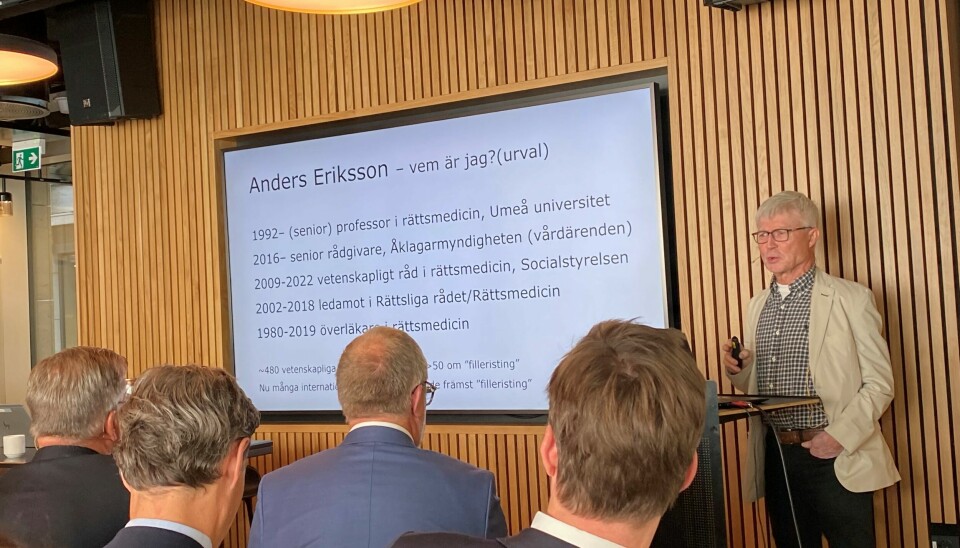 Professor Anders Eriksson.