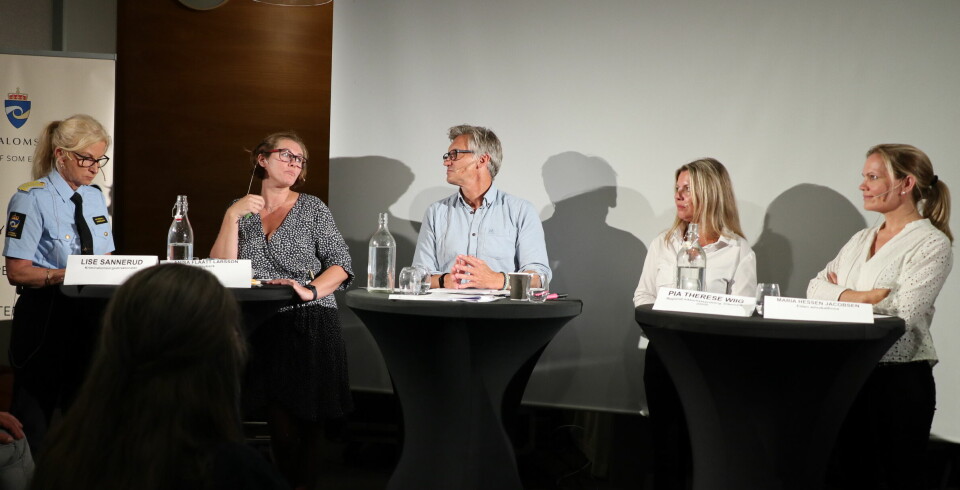 F.v.: Lise Sannerud, Anisa Flått Larsson, Bjørn Erik Thon, Pia Therese Wiig og Maria Hessen Jacobsen.