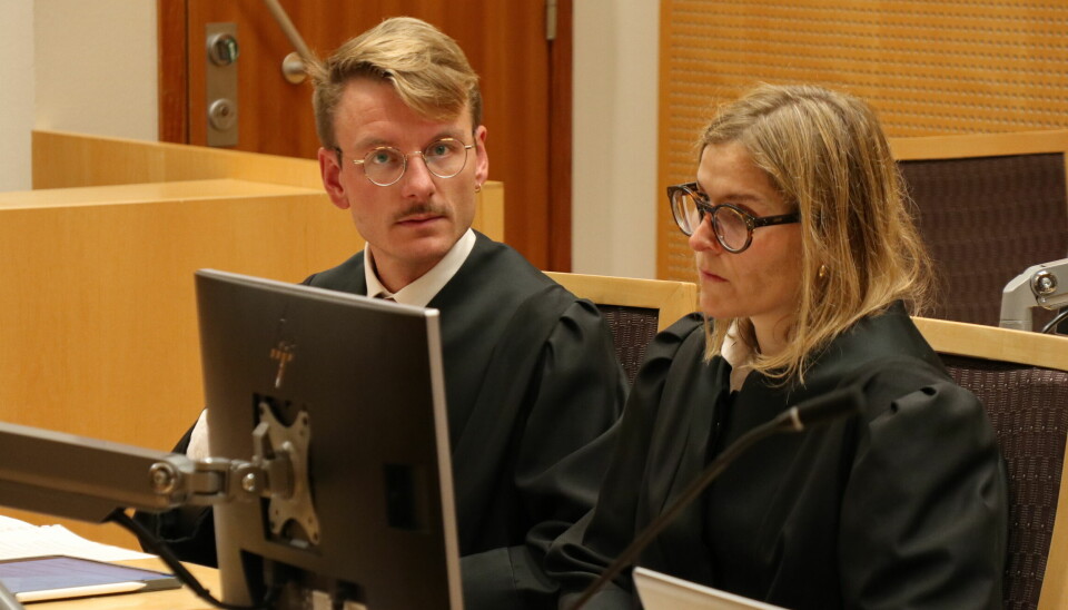 Henrik Vaaler og Karen Mellingen prosederer Førdefjord-saken på vegne av staten.