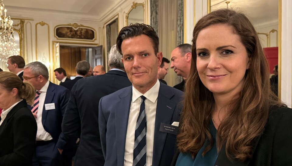 Styreleder Sigurd Opedal leder firmaets fagområde for M&A og private equity. Her med partner Tine Elisabeth Vigmostad.