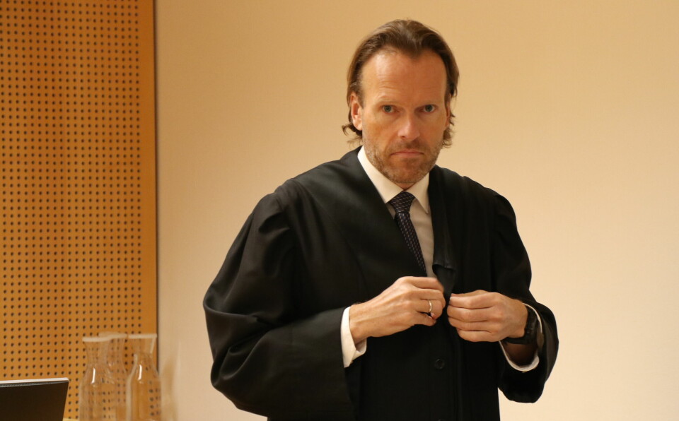 Advokat Nils Sture Nilsson fra Regjeringsadvokaten er prosessfullmektig på vegne av staten i Wikborg Rein-partner Finn Bjørnstads søksmål mot Skatteetaten.