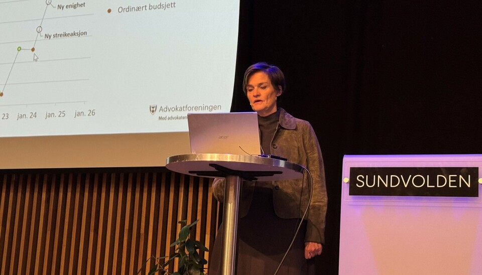 - Vi har invitert palestinske advokater hit i solidaritet, og fordi det er viktig å få høre om deres situasjon, sa Mette Yvonne Larsen.